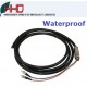 fc/pc connector 2core  waterproof optical fibre armored  pigtail 