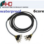 fc-fc 5m 6core singlemode pu waterproof armored patch cord for fttx 