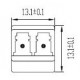 LC Duplex Adapter RJ45