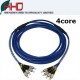 12 Cores FC/UPC Singlemode 0.9  Ribbon Patch cord /Pigtail 1.5M