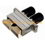 SC-ST Duplex Fiber Optic Metal Hybrid Adapter