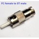 FC female to ST male fiber optical Hybrid adaptor singlemode simplex conventer  