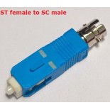 ST female to SC male fiber optic Hybrid adaptor singlemode simplex conventer  