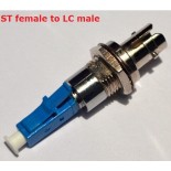 ST female to LC male fiber optic Hybrid adaptor singlemode simplex conventer  