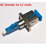 SC female to LC male  fiber optical Hybrid adaptor singlemode simplex conventer