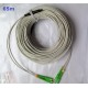 SC/APC 2core Singlemode 9/125  duplex 3mm  Armored cables Fiber Optical Patch cords white lszh