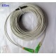 SC/APC 2core Single mode 3mm  fibre optique Armour  Patch cords white lszh